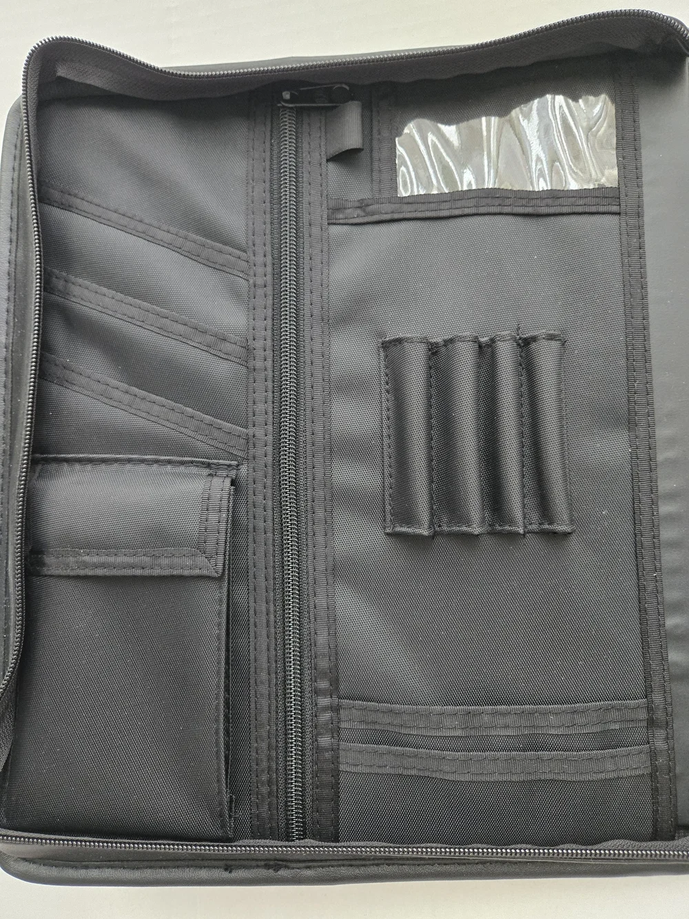 Avery Vintage Black Power Case Organizer Zipper Binder With Handles - NEW